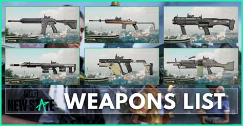 PUBG: New State All available Weapons - zilliongamer