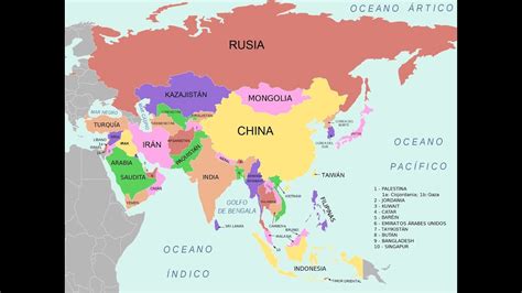 Risa Peticionario realeza mapa de asia países y capitales Permanecer de pié microscopio entregar