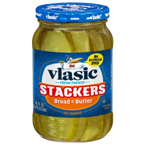 Vlasic Stackers Bread And Butter Pickles, 16 OZA - Fry’s Food Stores