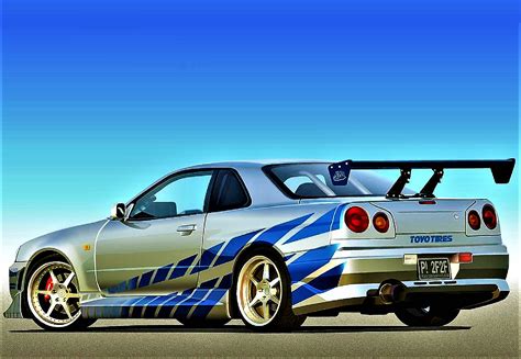 Nissan Skyline GT-R R34 Fast Furious Poster For Sale By SleekMode Redbubble ...