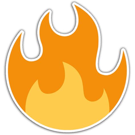 Fire Emoji Sticker🔥 – Stick N Peel Graphics