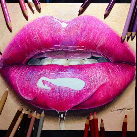 Drawing realistic glossy lips | Lips drawing, Color pencil art, Realistic drawings