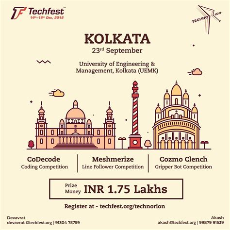 Techfest, IIT Bombay on Twitter: "Techfest 2018-19 presents TechnoRion in 5 major cities of our ...