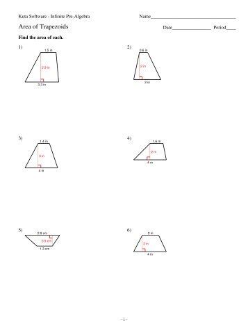 Area Of A Kite Worksheet Pdf