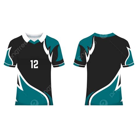 Esports Jersey Vector Hd Images, Black Esports Jersey Design With An Elegant Gaming Motif In ...