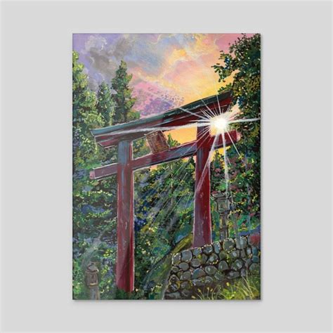 Miyamizu Shrine, an art acrylic by Karen Cheok - INPRNT