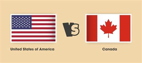 America Vs Canada: Over 633 Royalty-Free Licensable Stock Vectors ...