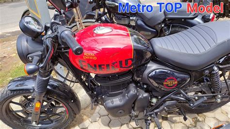 Royal Enfield Hunter 350 New Red Colour Full Walkaround Review with ...