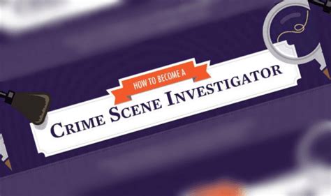 How To Become a Crime Scene Investigator #Infographic - Visualistan