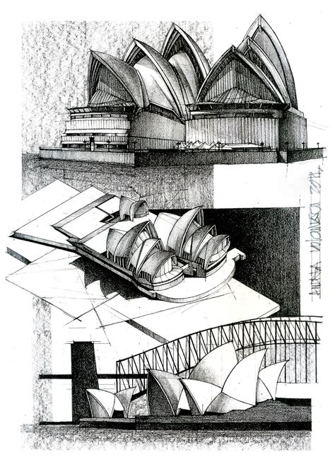 Sydney Opera House | Architecture design sketch, Architecture sketch ...