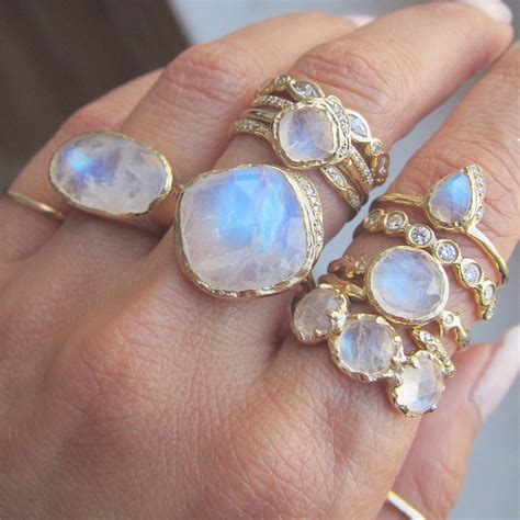 Raindrop Moonstone Ring – Misa Jewelry