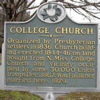 College Hill Presbyterian Church - Mississippi Hills National Heritage Area