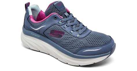 Skechers Relaxed Fit- D'lux Walker - Infinite Motion Walking Sneakers From Finish Line in Blue ...