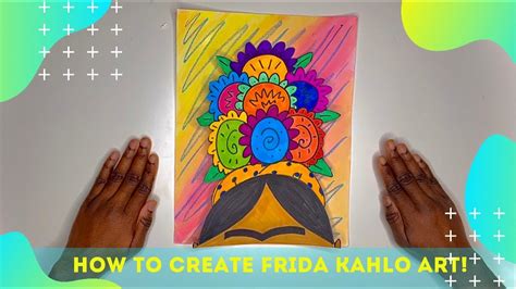 Art Lesson - Frida Kahlo Art Hispanic Heritage Month - YouTube