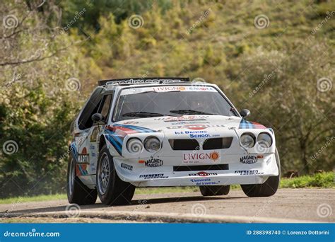 Lancia Delta S4 Group B Historic Rally Car during a Special Stage ...