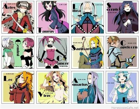 Zodiac Signs As Anime Characters! - zodiac | Anime zodiac, Zodiac art ...