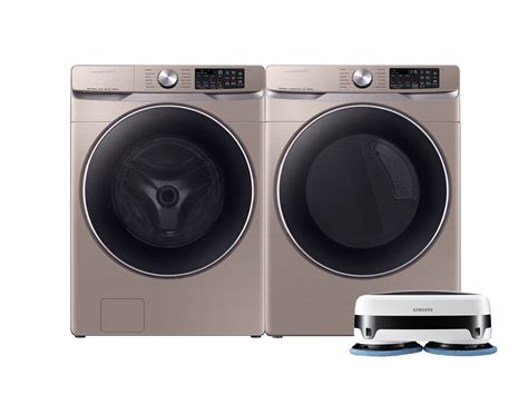 Champagne Front Load Washer & Gas Dryer Set with Jet Mop Washers - BNDL-1591647557782 | Samsung US