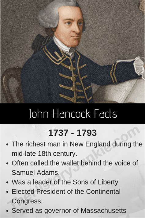 John Hancock Facts, Biography, Signature - The History Junkie