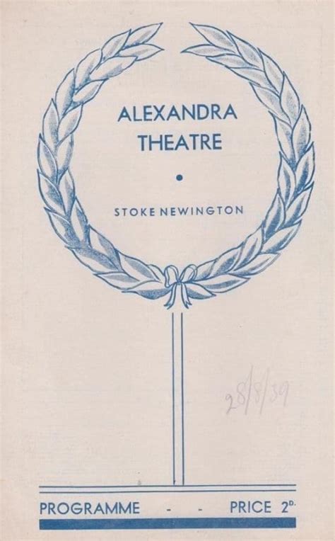 Salome Anthony Quayle Drama WW2 Stoke Newington London Theatre ...