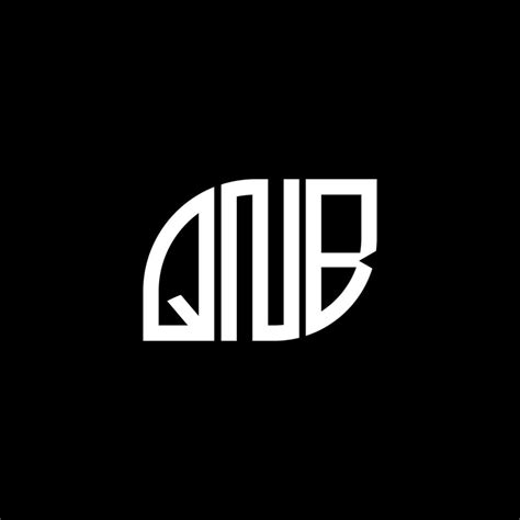 QNB letter logo design on black background.QNB creative initials letter logo concept.QNB vector ...