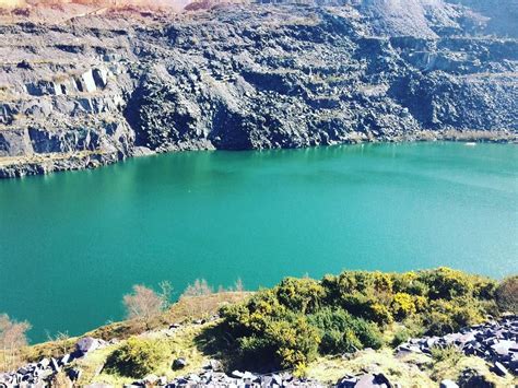 Look how gorgeous the Quarry Lake was today! . #zipworld # ...