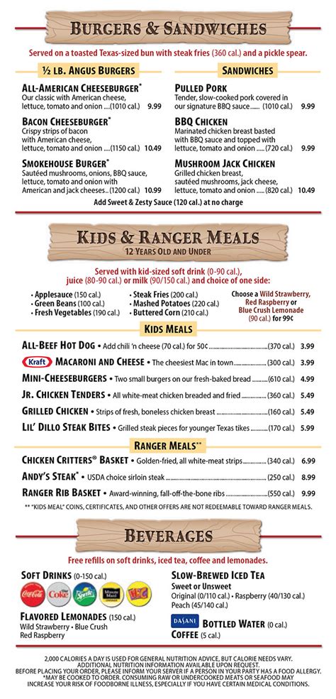 Texas Roadhouse Menu | Order Online | Delivery | Lincoln NE | City-Wide Delivery | Metro Dining ...