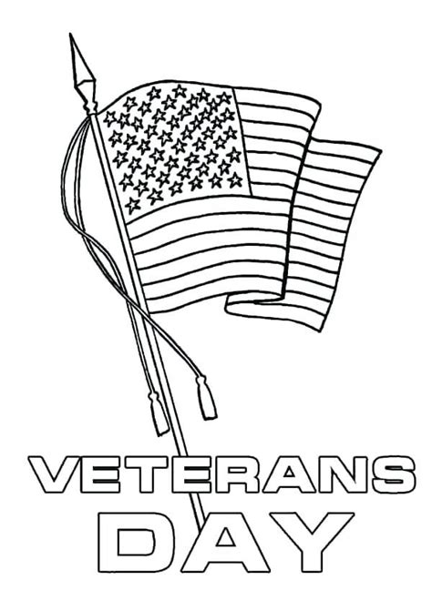 Coloring Sheet For Veterans Day - Design Corral