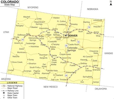 Map of Colorado in 2023 | Colorado map, Colorado national monument, Colorado