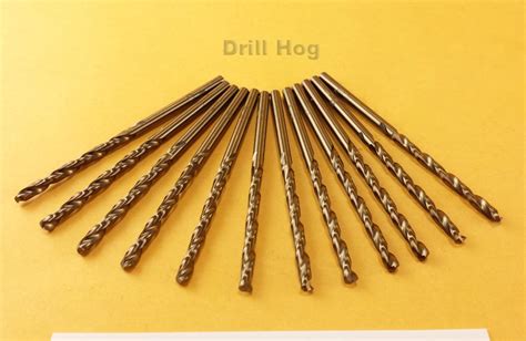 1/16" Drill Bit 1/16" Cobalt Drill Bits M42 Drill Hog®12 Pack Lifetime