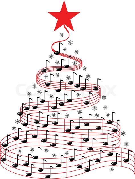 CHRISTMAS MUSIC TREE | Stock vector | Colourbox