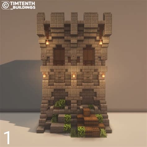 Stone brick wall | Minecraft castle, Minecraft designs, Minecraft wall