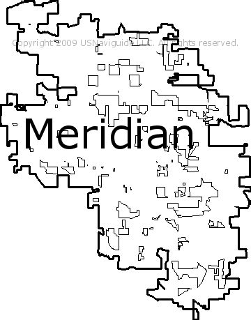 Meridian Id Zip Code Map - Topographic Map World