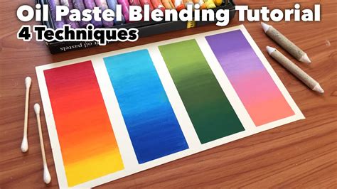 How to Blend Oil Pastels using 4 techniques | Tips and Tricks for beginners | Mungyo Oil Pastels ...