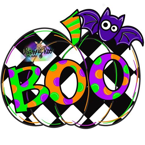 TEMPLATE Boo Pumpkin Halloween Pumpkin Cute Halloween - Etsy | Door hanger template, Boo ...