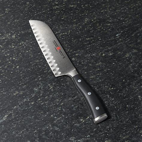 Crate & Barrel Wüsthof ® Classic Ikon 7" Hollow-Ground Santoku Knife ...