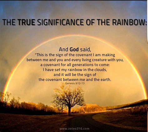 True meaning of rainbow | Rainbow, Life facts, God