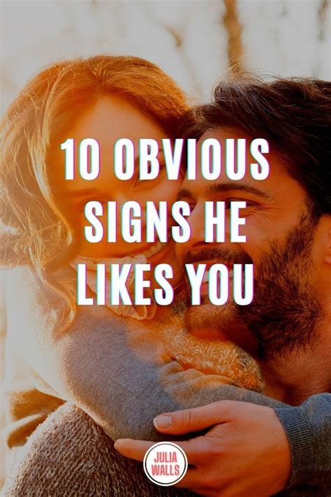 10 Undeniable signs that he likes you - Julia Walls | Signs guys like you, When you like someone ...