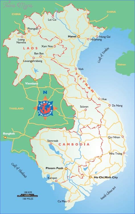 Vietnam Cambodia Map - Vietnam And Cambodia Map - ToursMaps.com