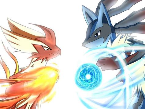 Mega Lucario vs Mega Blaziken | Lucario | Pinterest