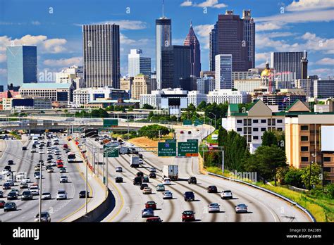 Skyline of downtown Atlanta, Georgia Stock Photo - Alamy