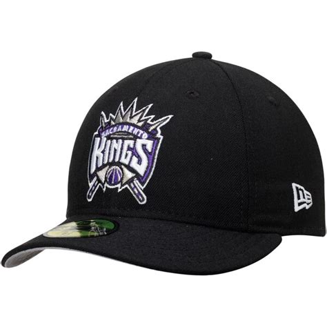 Men's New Era Black Sacramento Kings Low Profile 59FIFTY Fitted Hat ...