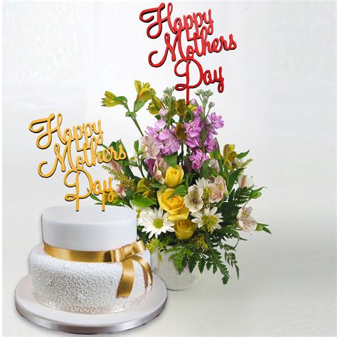 aMonogramArtUnlimited Happy Mother's Day Cake Topper - Wayfair Canada