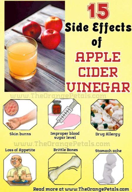 15 Shocking Side effects of Apple Cider Vinegar - theorangepetals