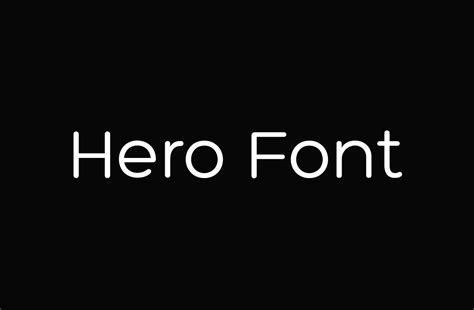 Hero Font - Fonts Hut