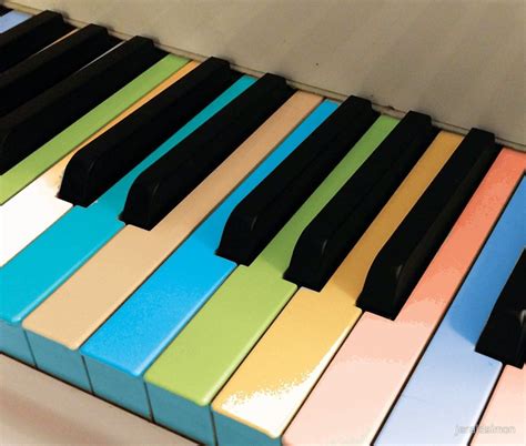 "Colored Piano Keys by Jerald Simon (Music Motivation - musicmotivation.com)" by jeraldsimon ...