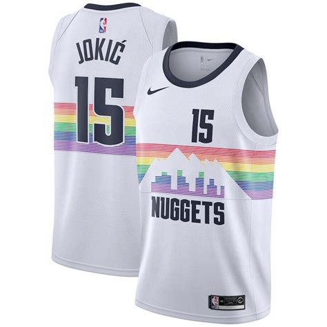 Regata Nike Denver Nuggets 2018/19 Edição City #15 Jokic