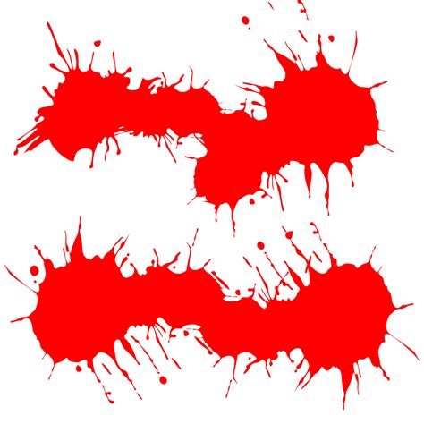 splash of blood in red vector illustration. Blood Drops. Blood splatter ...