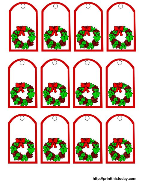 Free Printable Christmas Gift Tags