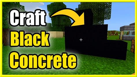 How to Make Black Concrete in Minecraft Survival (Fast Recipe tutorial) - YouTube