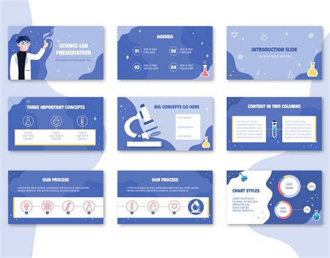 Free Science Lab Themed Illustrated PowerPoint template | Science ...